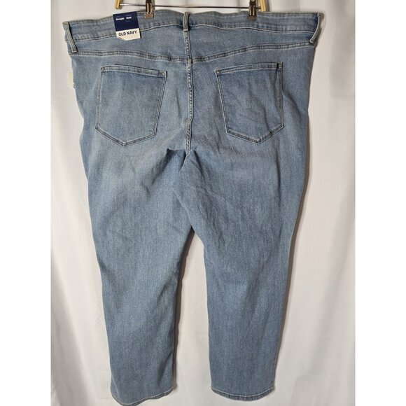 Old Navy women’s Light Wash High Rise Straight Jeans- Size 28- Plus Size- NWT - Picture 9 of 9